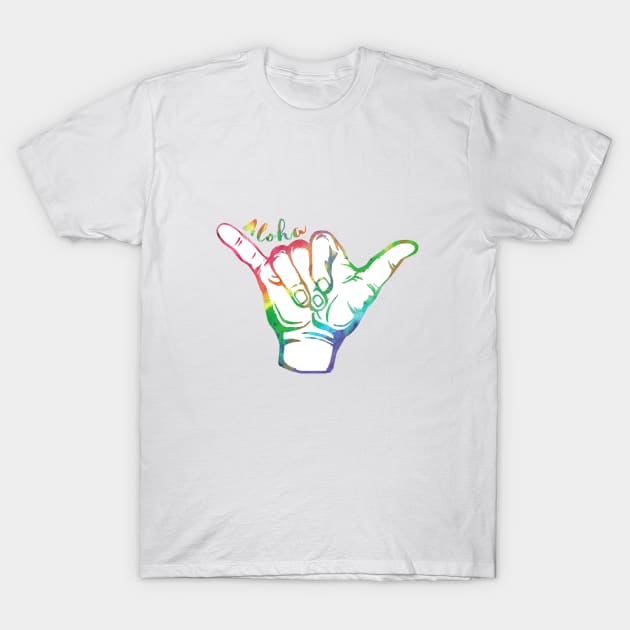 Shaka sign T-Shirt by RosaliArt